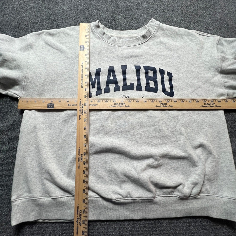 Old Navy SoComfy Malibu Beach Oversized Sweatshirt Gray Tunic XL Surf Travel - Picture 3 of 8